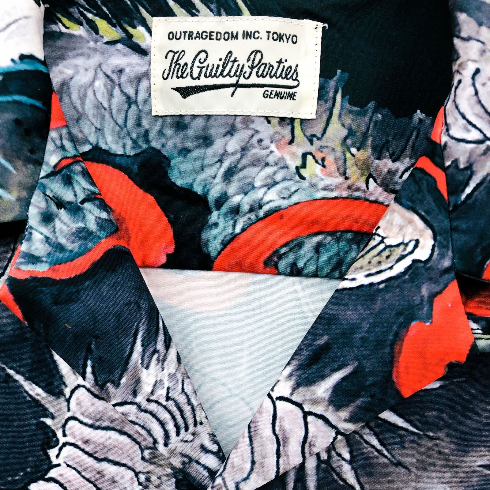 The Guilty Parties / アロハシャツ/L/レーヨン/GRN/RD-WM-HI03 The Guilty Parties◇アロハシャツ/L/レーヨン/GRN/RD-WM-HI03 The