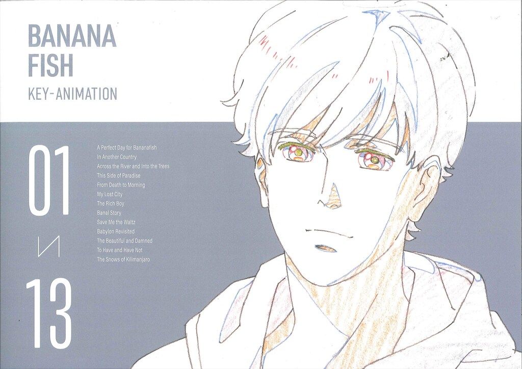 MAPPA BANANA FISH KEY ANIMATION 原画集 MAPPA BANANA FISH KEY ANIMATION art book 2 set anime 1 - 24