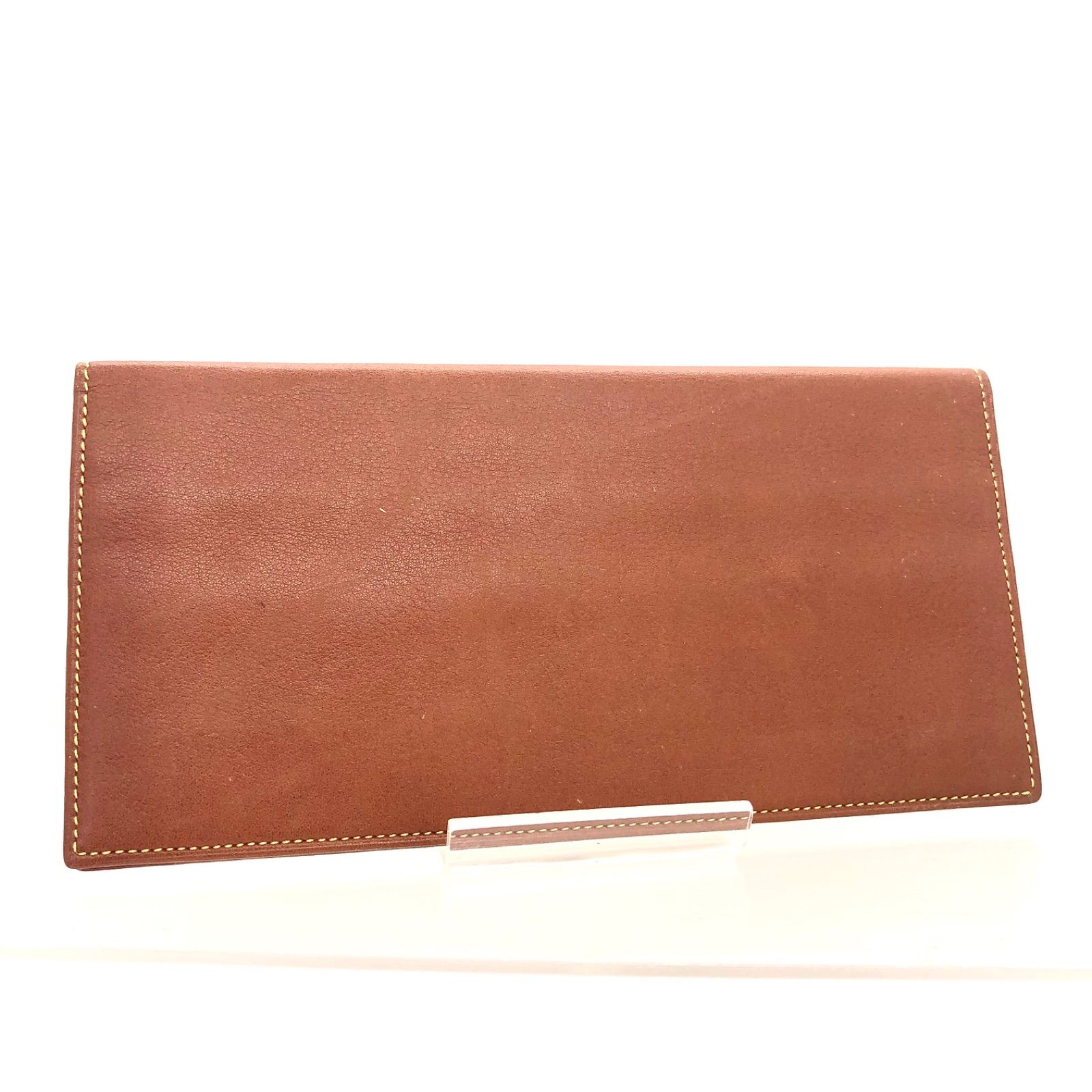 □美品□LOEWE ロエベ ロゴ金具 長財布 札入れ レザー 本革 スペイン製 