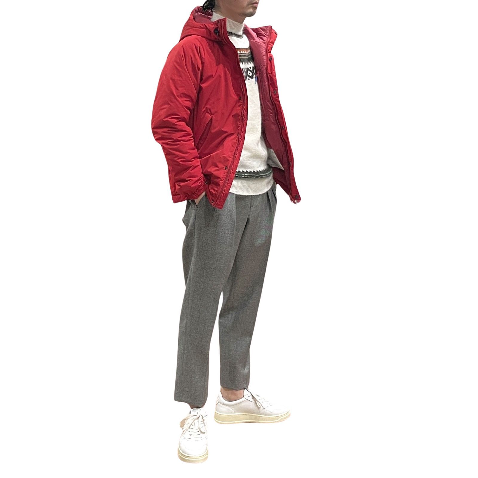 ASPESI アスペジ ASPESI サイズXS - レッド メンズ 長袖/ジップアップ  