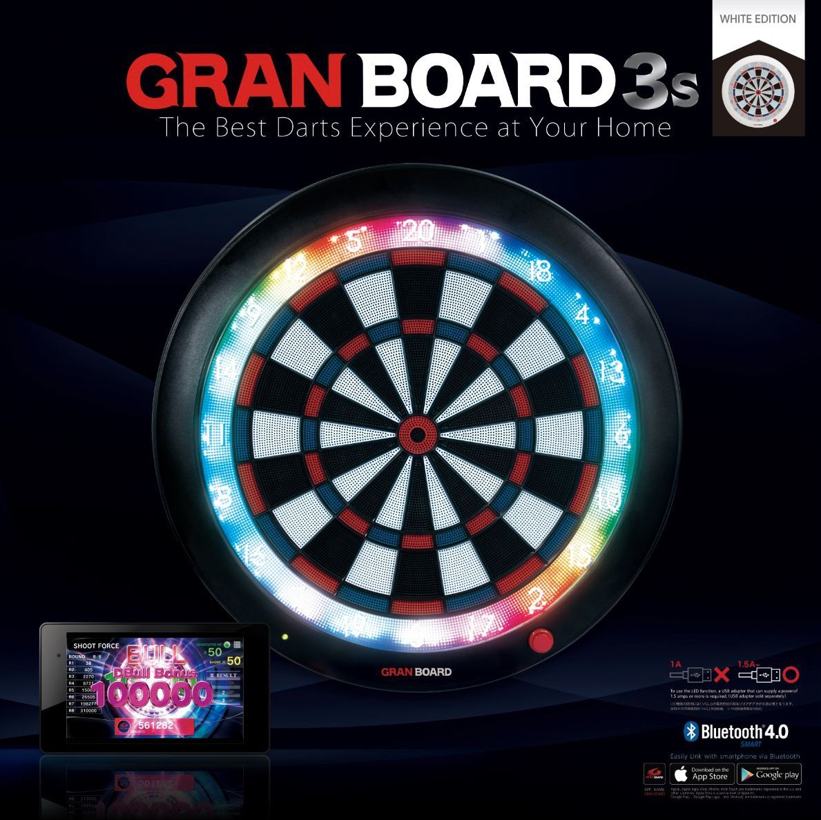 ダーツ ボード GRAN DARTS グランボード3s ホワイトエディション (GRAN