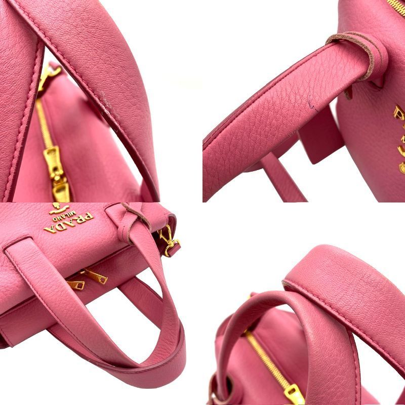 PRADA プラダ 2wayバッグ ショルダーバッグ レザー ピンク PRADA プラダ 2wayバッグ ショルダーバッグ レザー ピンク