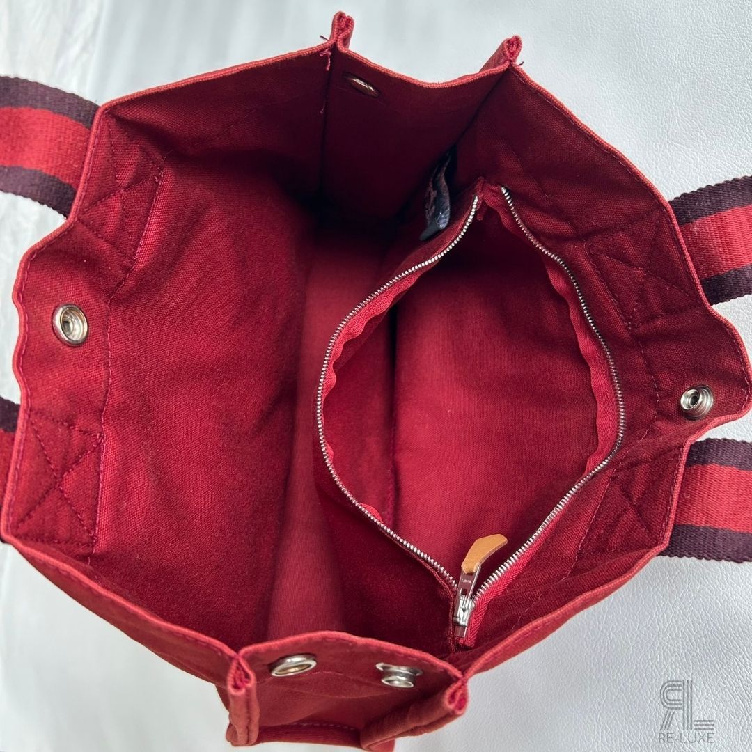 HERMESフールトゥPM RED×BLACKトートバッグ✴︎クリーニング済 - メルカリ