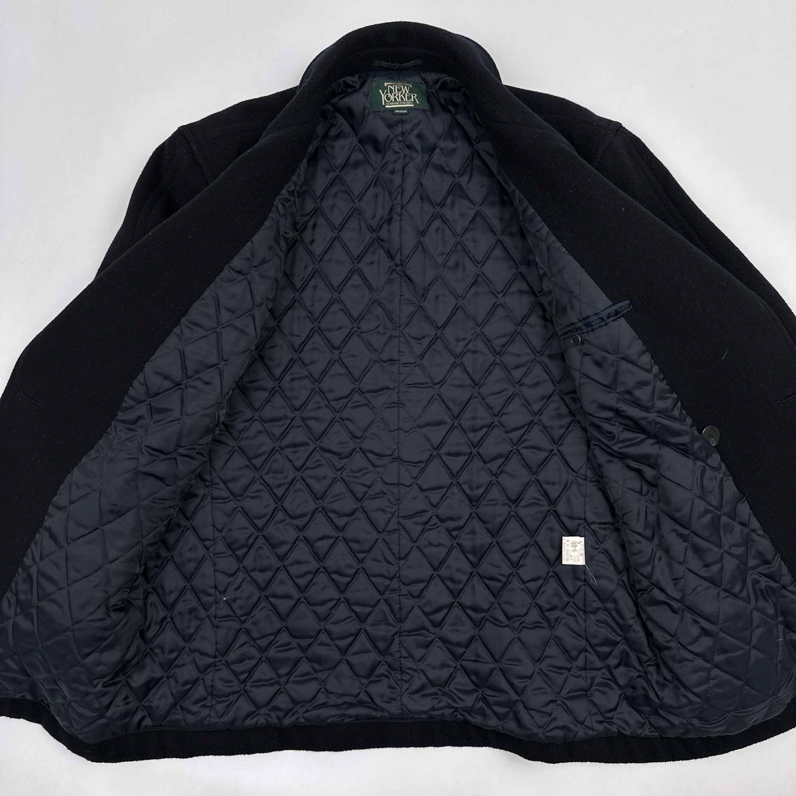 美品◎NEWYORKER ニューヨーカー Pコート キルティング vintage 3270-1328-