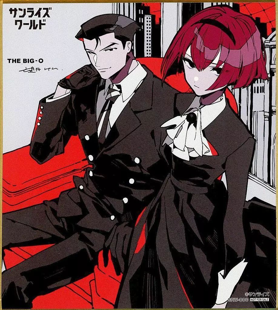 紙製品 望月けいイラスト 描き下ろし複製ミニ色紙 THE ビッグオー サンライズワールドTOKYO 物販 特典