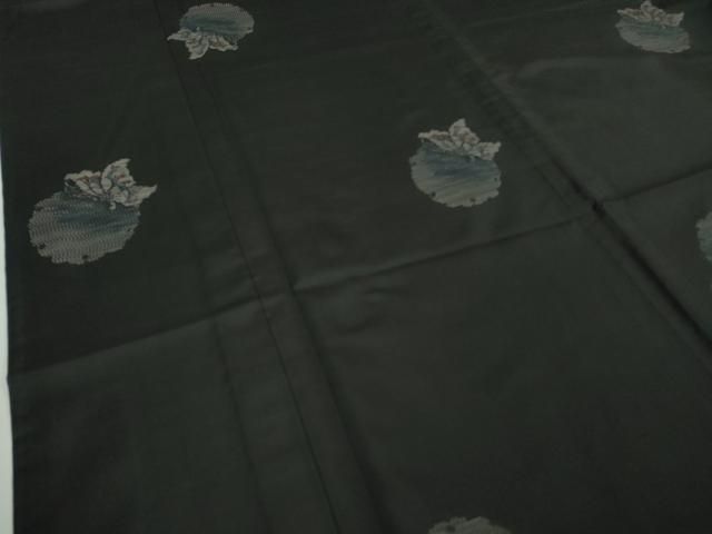 平和屋着物□極上 本場大島紬 単衣 雪輪花鳥文 やまと誂製 逸品 未使用