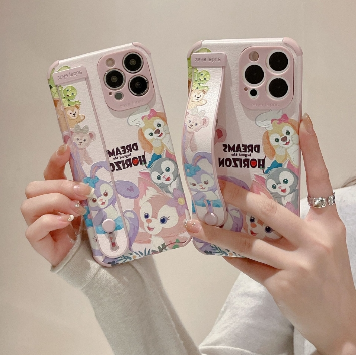 [NEW] iPhoneケース　スタンド付　ダッフィー＆フレンズ