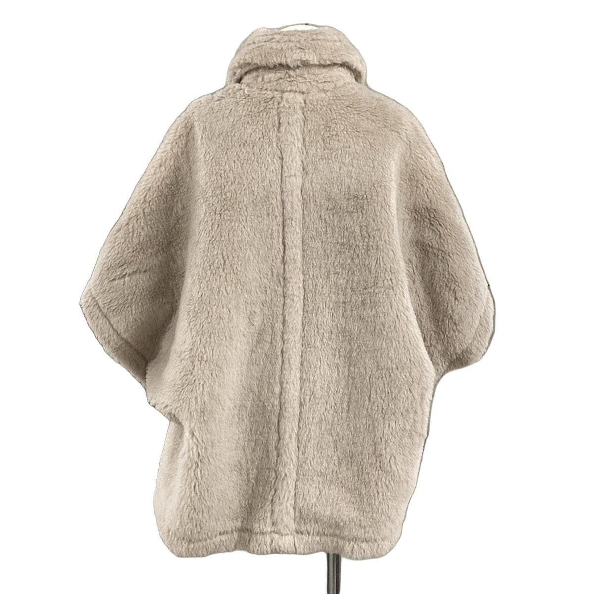 Max Mara マックスマーラ ポンチョ サイズ75cm レディース テディベア ケープ 23473619336 ベージュ アルパカ×ウール×シルク 2025AW 冬