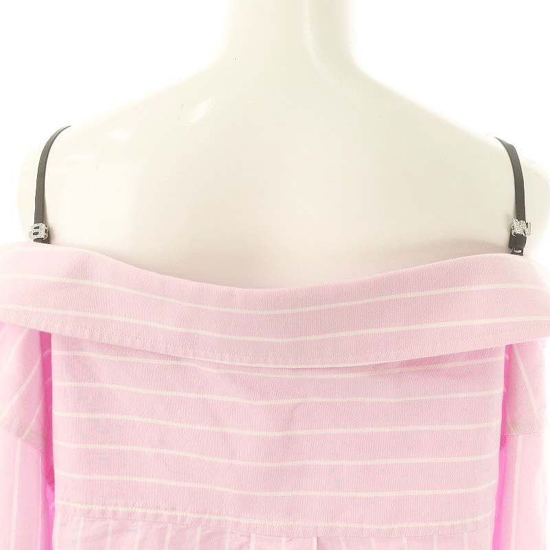 アレキサンダーワンピンクオフショルダーさシャツ ALEXANDERWANG.Tピンク オフショルダー シャツ