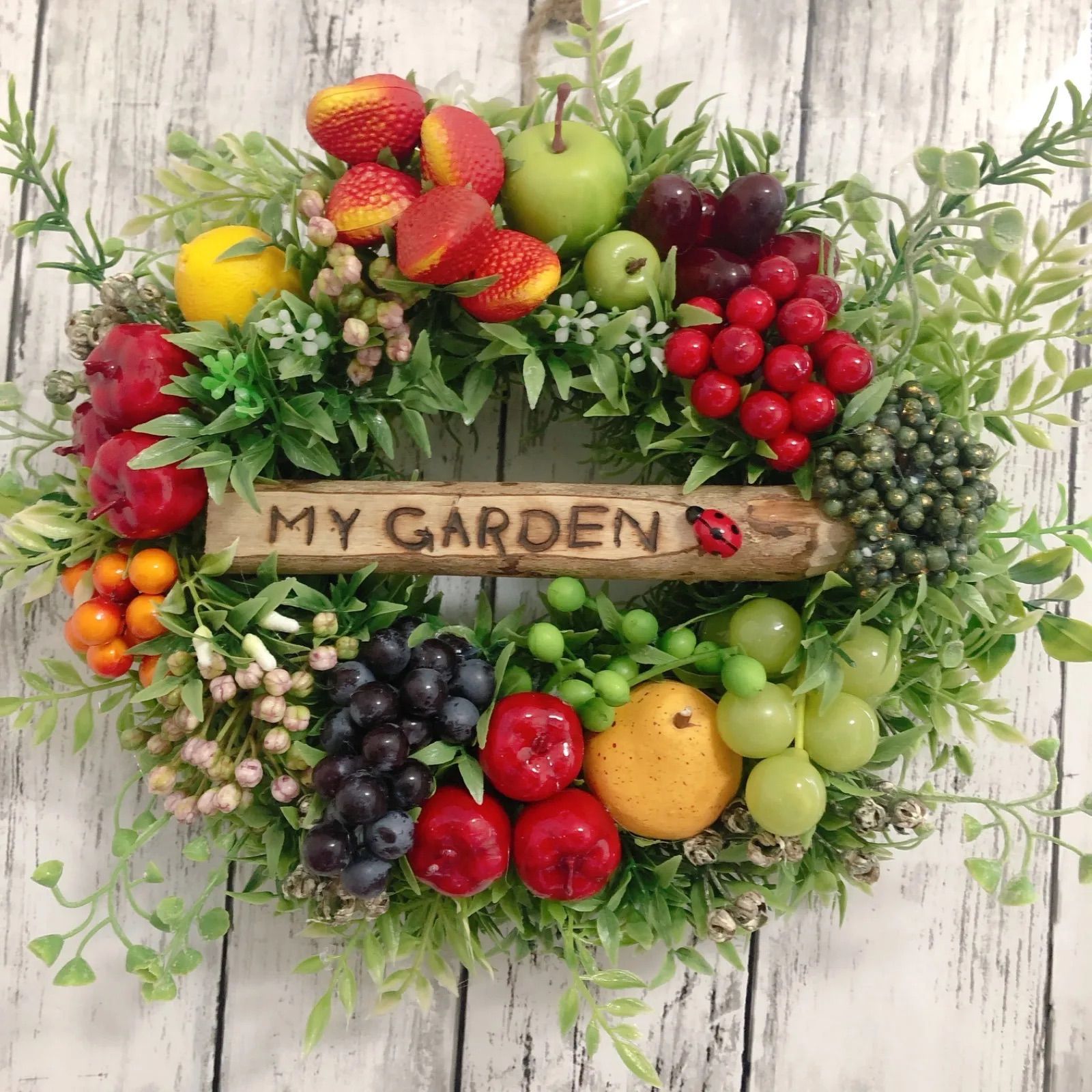 フラワーリース 玄関リース フルーツリース フラワーリース フルーツ