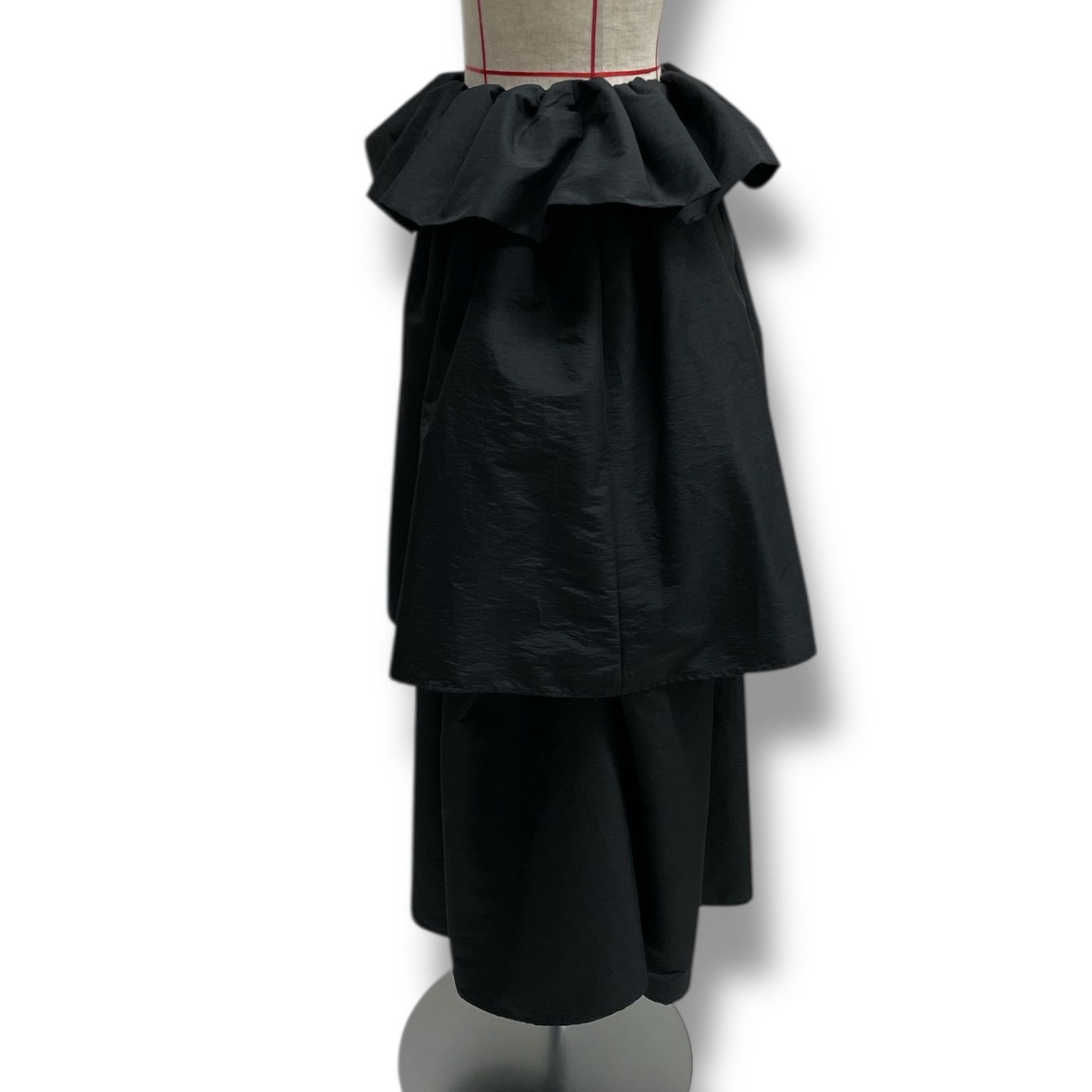 【新品タグ付き】AMOMMA アモマ ボリュームアップフレアスカート　ブラック黒 AMOMMA アモマ VOLUME UP FLARE SKIRT ボリュームアップフレアスカート