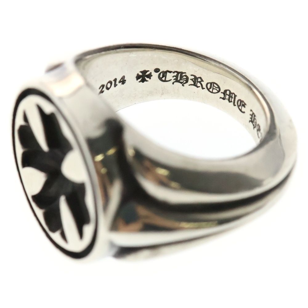 CHROME HEARTS/CH SEAL STAMP RING/#19/PLATINUM/クロムハーツ/CH