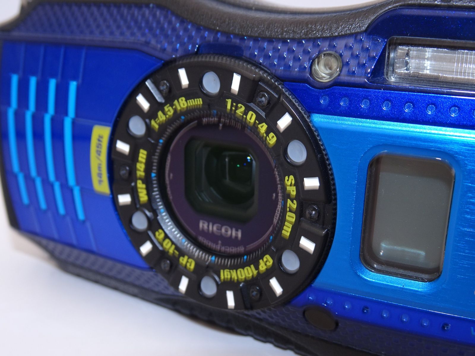 外観特上級】RICOH 防水デジタルカメラ RICOH WG-4GPS ブルー ...