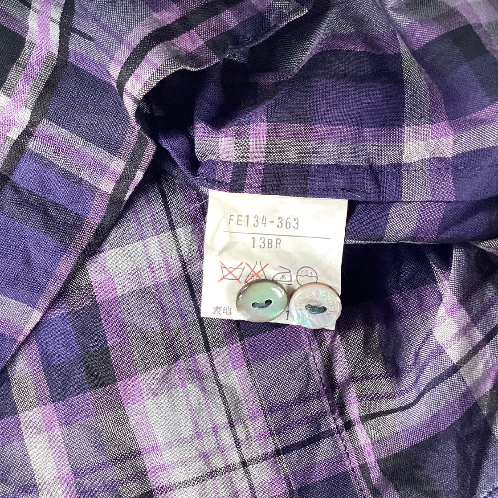 バーバリー　チェック柄シャツジャケット BURBERRY】FORRES チェック柄キルティングシャツジャケット