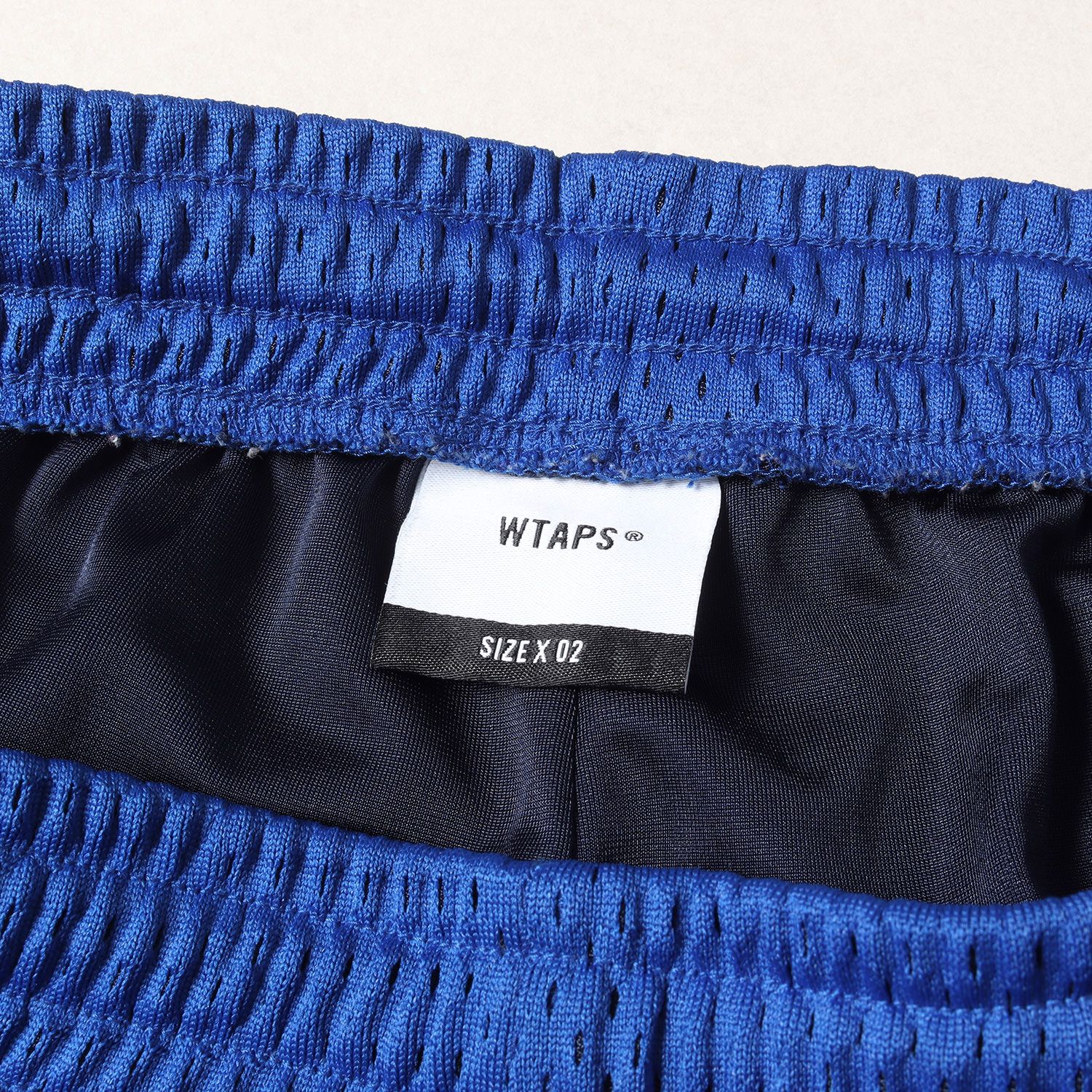 美品 WTAPS ダブルタップス パンツ サイズ:M ロゴ プリント メッシュ 