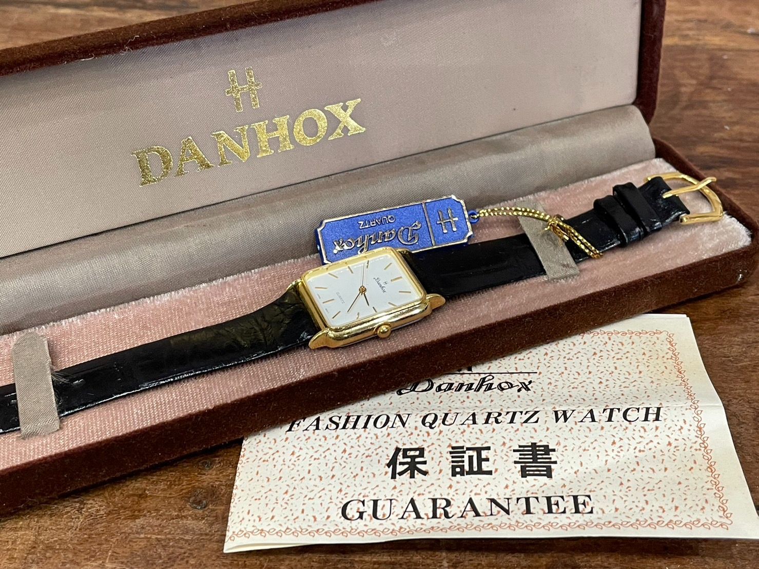 0808N DANHOX 稼働品 クォーツ 腕時計 ダンフォックス