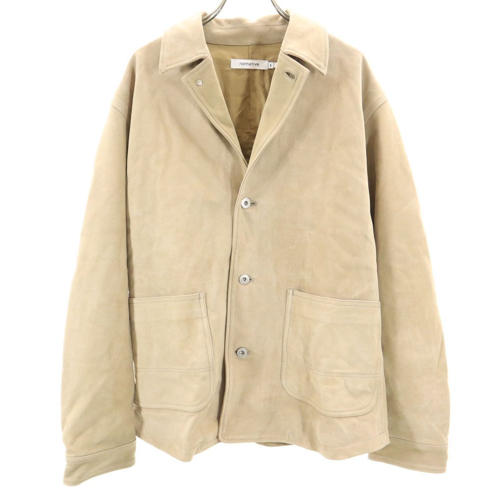 ノンネイティブ 日本製 レザージャケット 1 ベージュ nonnative 裏地