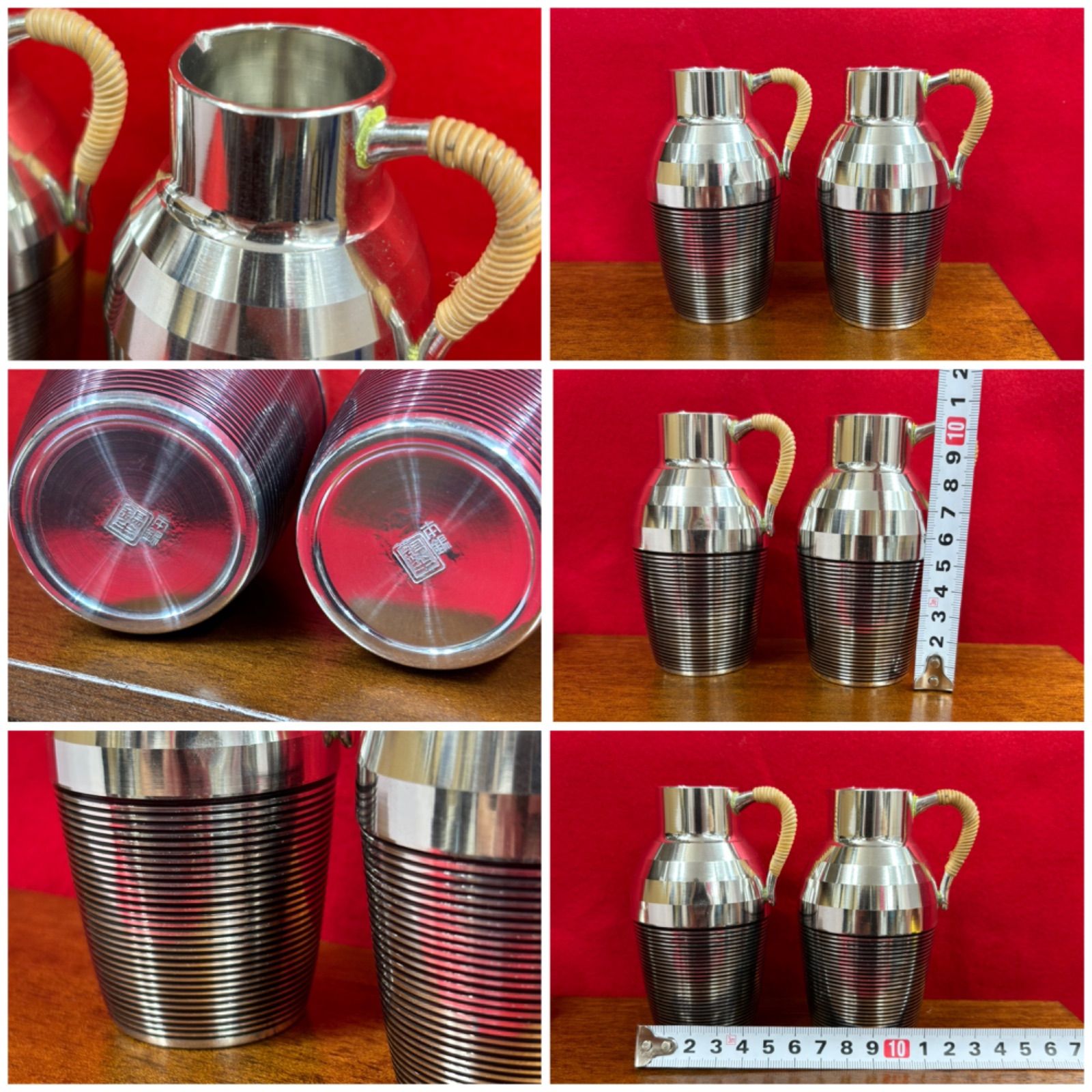 錫半錫器酒器セット飾り棚お猪口 徳利