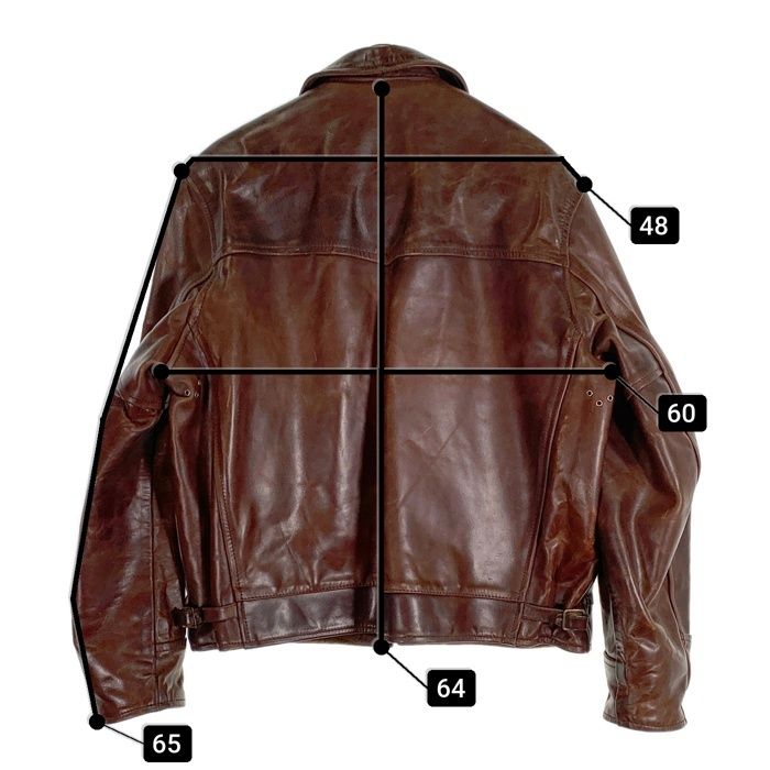 希少 AERO LEATHER Co ジャケット　ホースレザ アルパカウール38 希少 AERO LEATHER Co ジャケット ホースレザ アルパカウール38