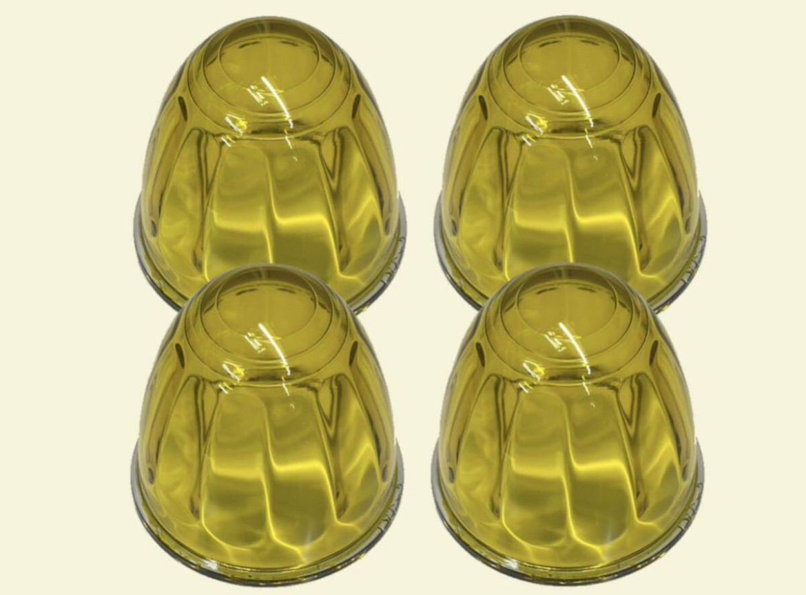 4501 イエロー 黄 14個 レンズのみ プラレンズ アクリル トップ