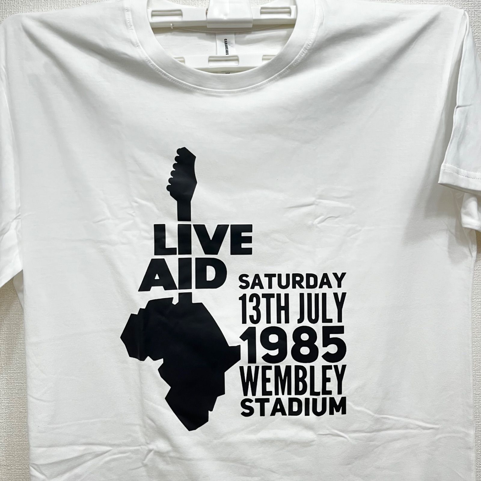 新品】 LIVE AID 1985 バンドTシャツ ポップ メタル ロック