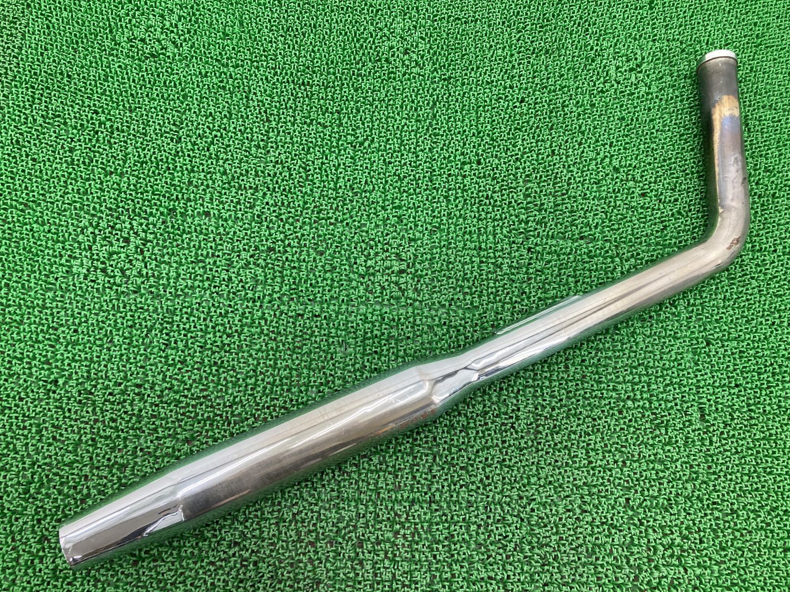 ハーレーソフテイル マフラー 後バンク 社外 中古 バイク 部品 86年-99年 エボ スチール テーパード カスタム素材に コケキズ無し