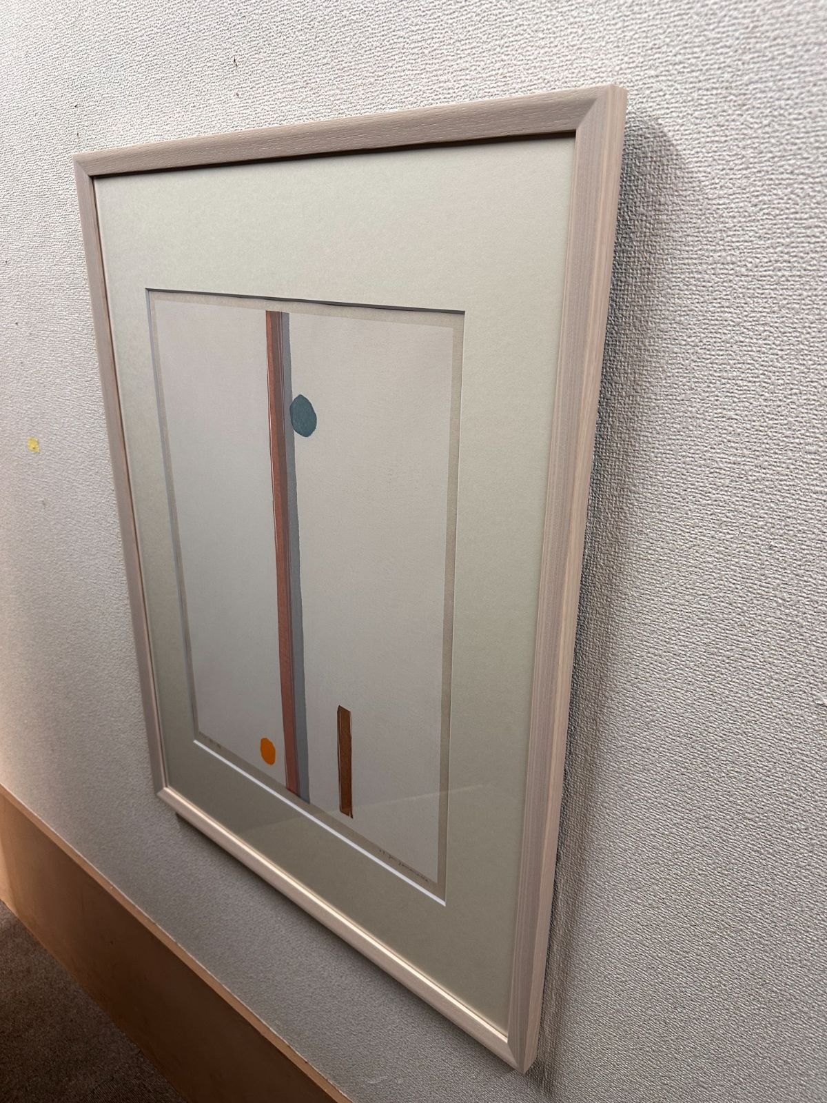 【額付】【真作】山中現　GEN Yamanaka　木版画　限定版画　「時の柱」直筆サイン やまなかげん 版画 額付】【真作】山中現 GEN Yamanaka 木版画 限定版画 「時の柱