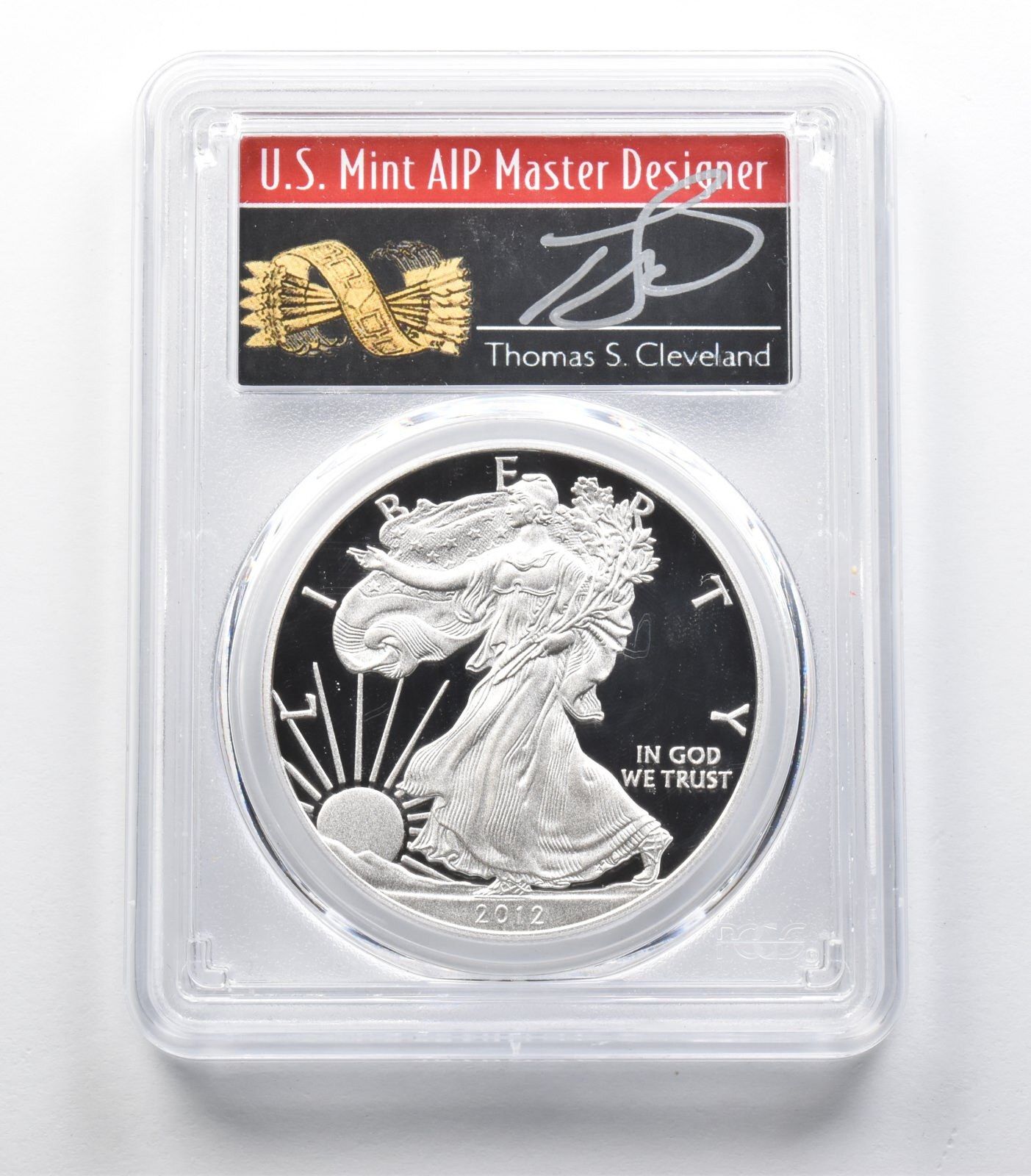PR69 2012-W アメリカン シルバー イーグル クリーブランド サイン入り PCGS