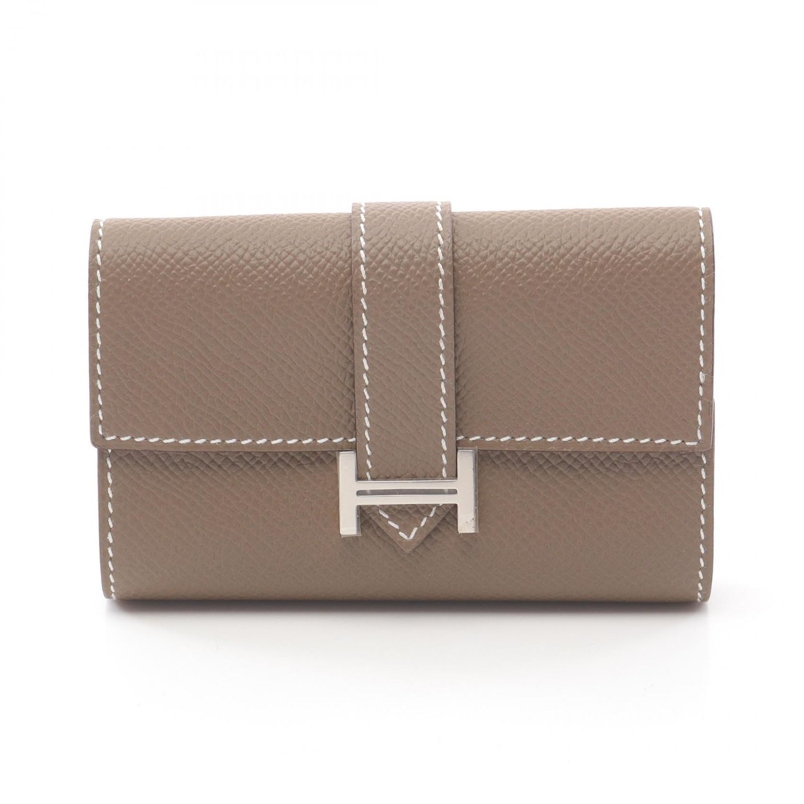 エルメス HERMES キーケース ベアン エトゥープ レザー ベアン 4連キー