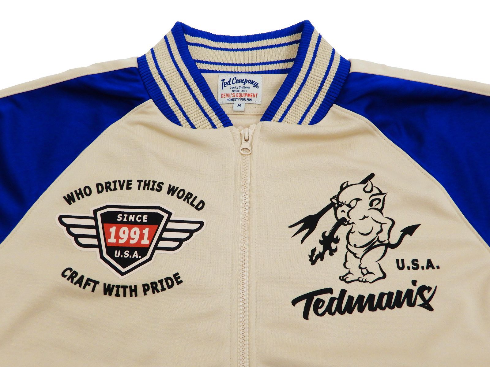 美品 TEDMAN  テッドマン ジャージ ブルゾン メンズ