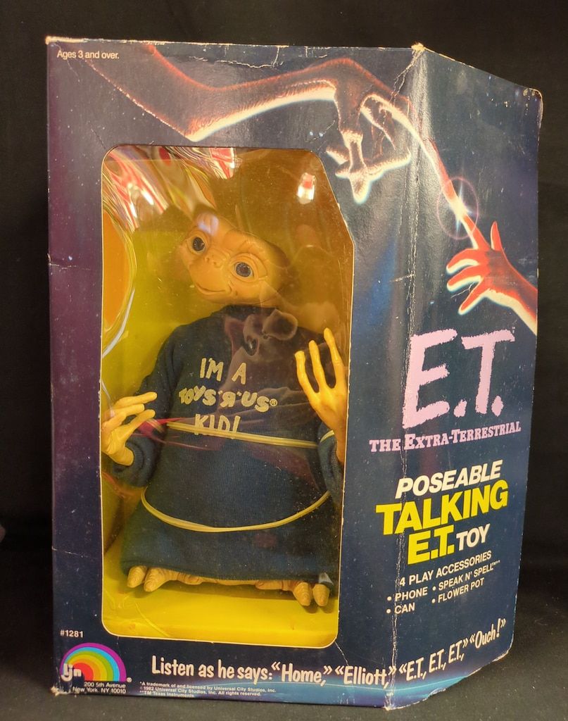 LJN POSEABLE TALKING E.T. TOY E.T. 青服