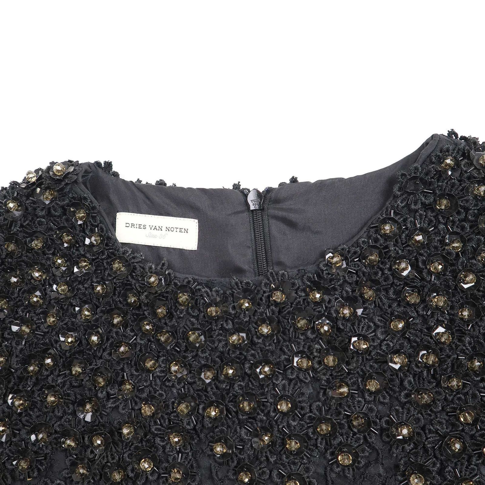 DRIES VAN NOTEN ドリスヴァンノッテン フラワービジューエンブロイ  