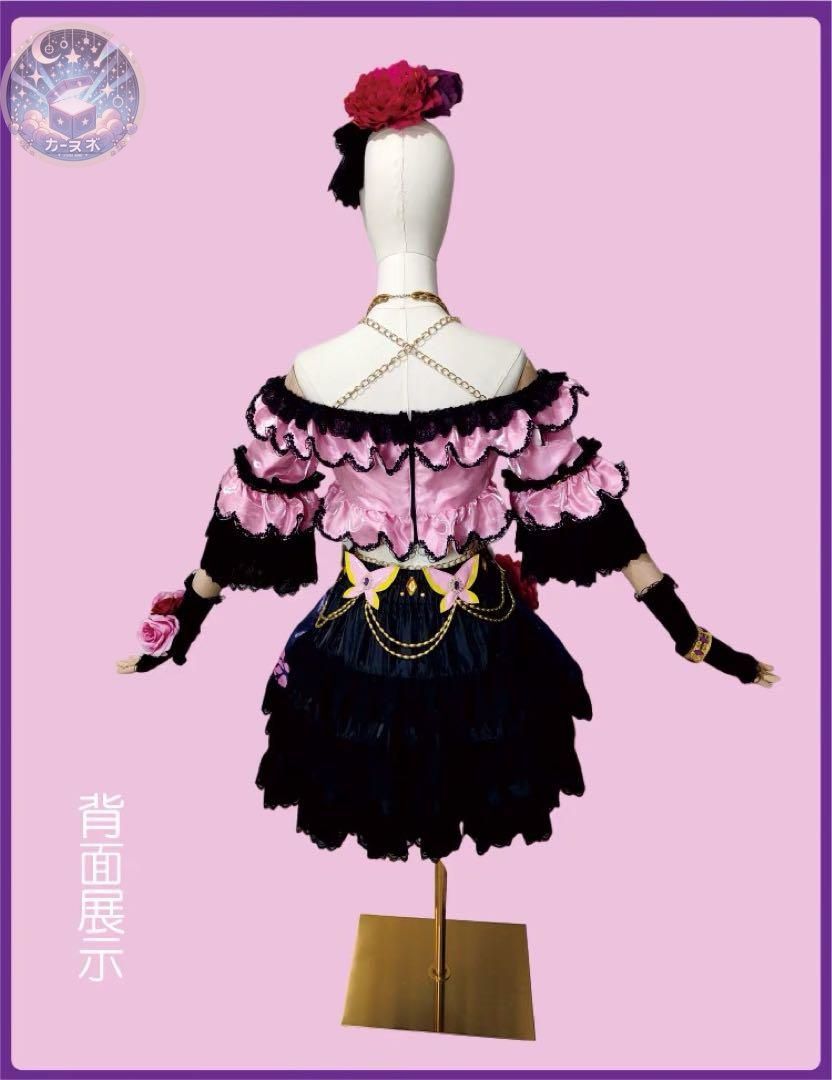 ♥ アイカツ 紫吹蘭 ローズボンボンコーデ コスプレ衣装 ウィッグ追加可 コスチューム ハロウィン仮装 イベント衣装 コスプレセット 高品質コスプレ 再現度高め WWW_OLIVIERBERNSTEIN_COM