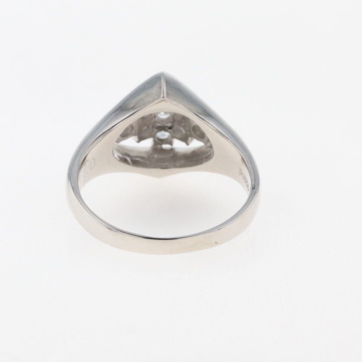 在庫一掃】 メレダイヤ デザインリング プラチナ 指輪 リング 6.5号  