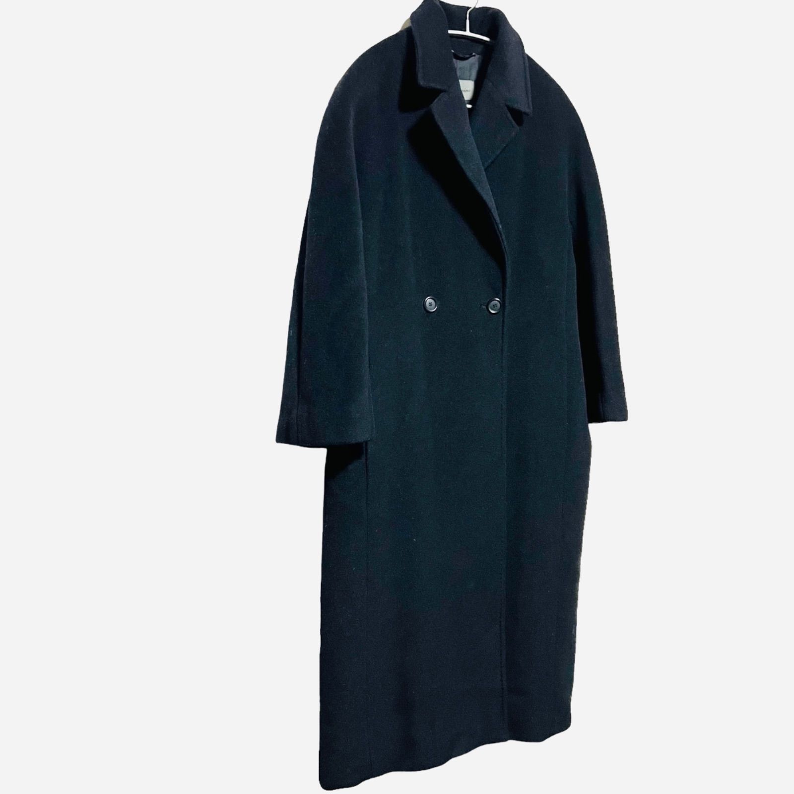 Les Copains ネイビー ロングコート 42