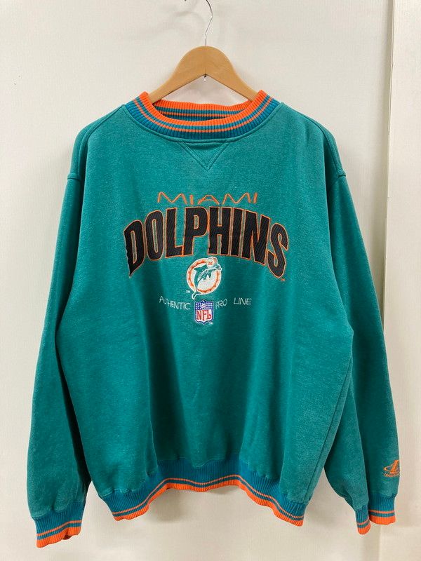 中古品】 NFL エヌ・エフ・エル MIAMI DOLPHINS 90S LS SWEAT