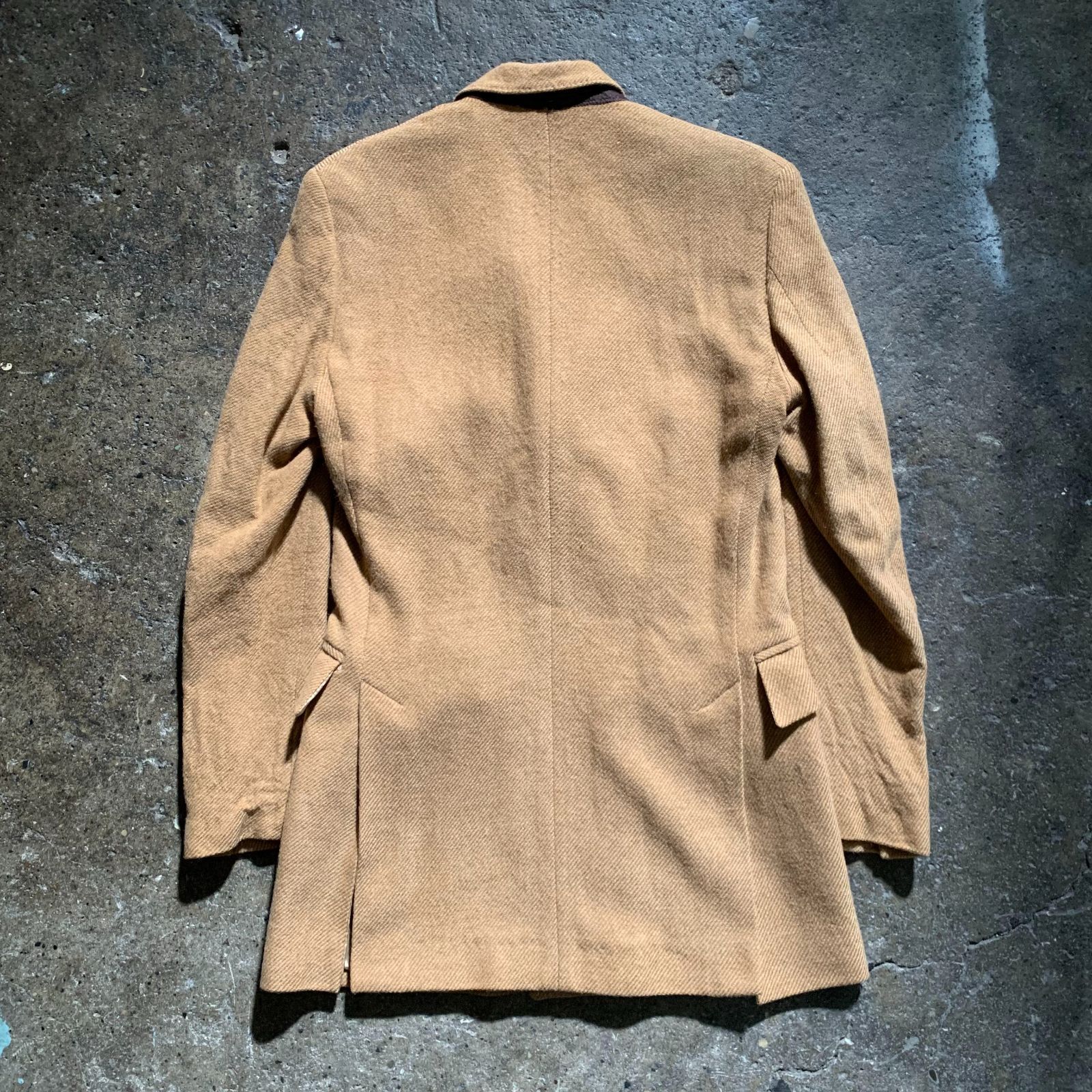 E. Tautz テーラードジャケット サイズ36 秋冬 E.TAUTZ ウールダブルブレストジャケット ハンドメイド 本切羽