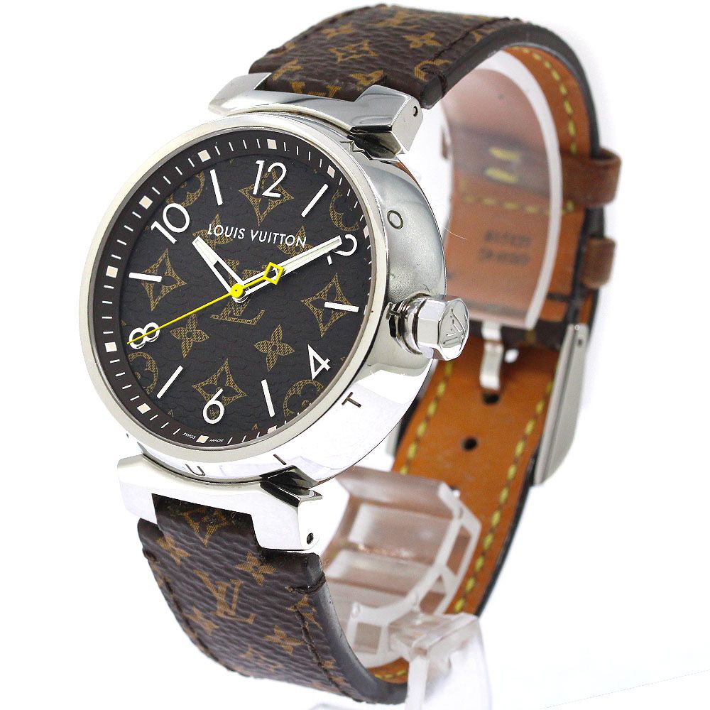 ルイ・ヴィトン LOUIS VUITTON QA072 タンブール モノグラム クォーツ