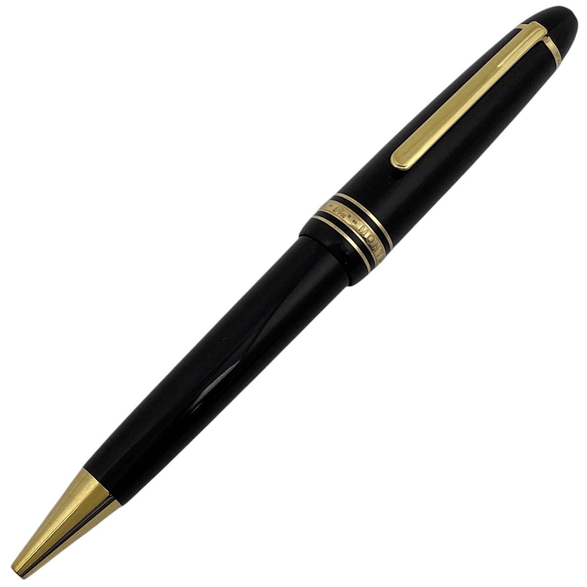 モンブラン MONTBLANC マイスターシュテュック ボールペン ツイスト式 筆記具 文房具 ボールペン プラスチック ブラック ゴールド レディース