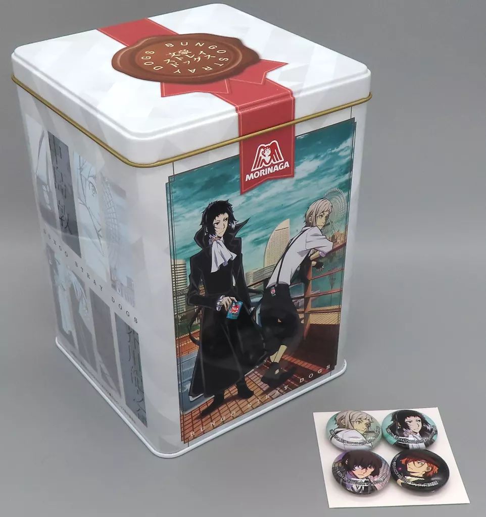 【35％OFF】 文豪ストレイドッグス 缶、缶マグネット4個セット 女性漫画