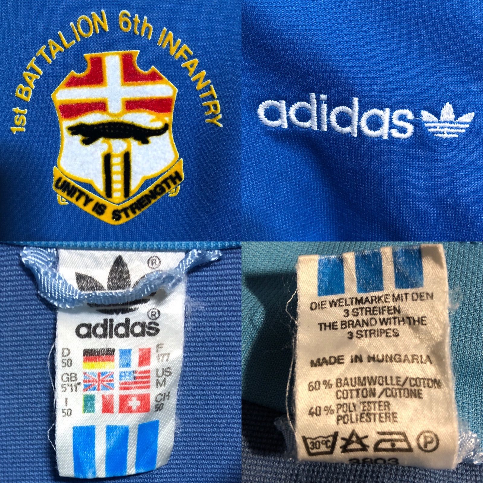 希少⭐️70s adidas ハンガリー製??トラックジャケット/ジャージ L 