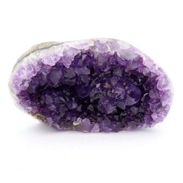 アメジスト クラスター 原石 側面磨き 1点物 476g ウルグアイ産