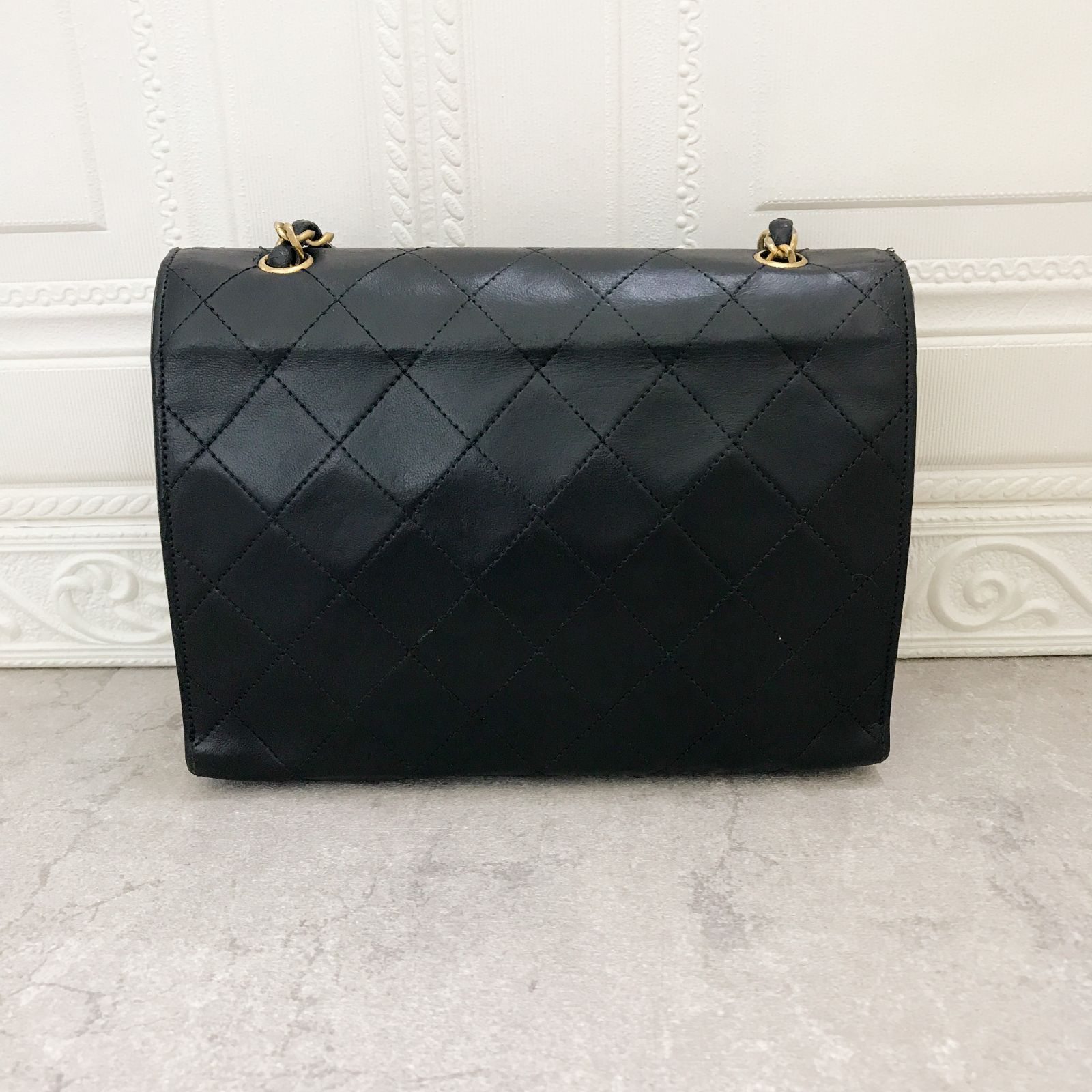 シャネル CHANEL ヴィンテージ チェーンショルダーバッグ 黒