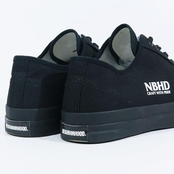 NEIGHBORHOOD ネイバーフッド 23AW NHXMOONSTAR.GR LOW SNEAKER 232MSMUN-FW01 ムーンスター ローカット スニーカー ブラック シューズ