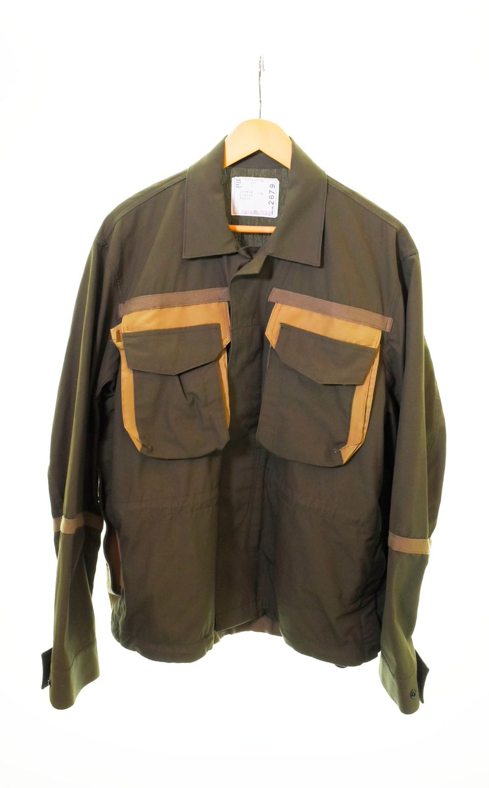 サカイ sacai 22SS Cotton Weather Mix Blouson コットンウェザーミックスブルゾン カーキ 22-02679M 2  ジャケット カーキ 103MT-804 - メルカリ