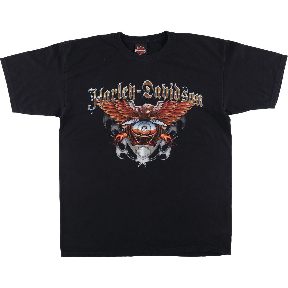 古着 00年代 ハーレーダビッドソン Harley-Davidson 鷲柄 イーグル柄 モーターサイクル バイクTシャツ メンズL相当|eaa560788