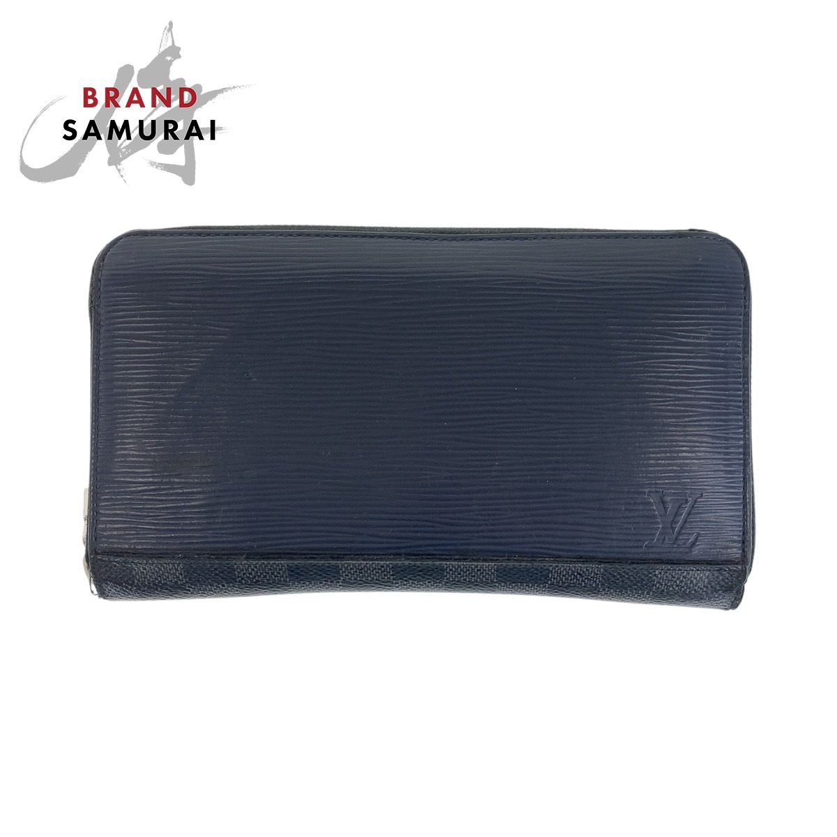 Louis Vuitton ネイビー 長財布 ルイヴィトン モノグラムシャドウ