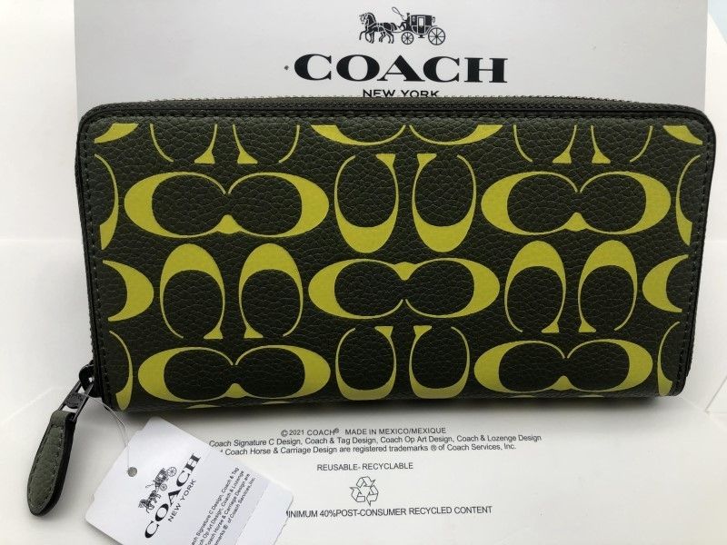 コーチ COACH 長財布 財布 シグネチャー アコーディオンラウンドジップウォレット 新品 財布 CA298 r070