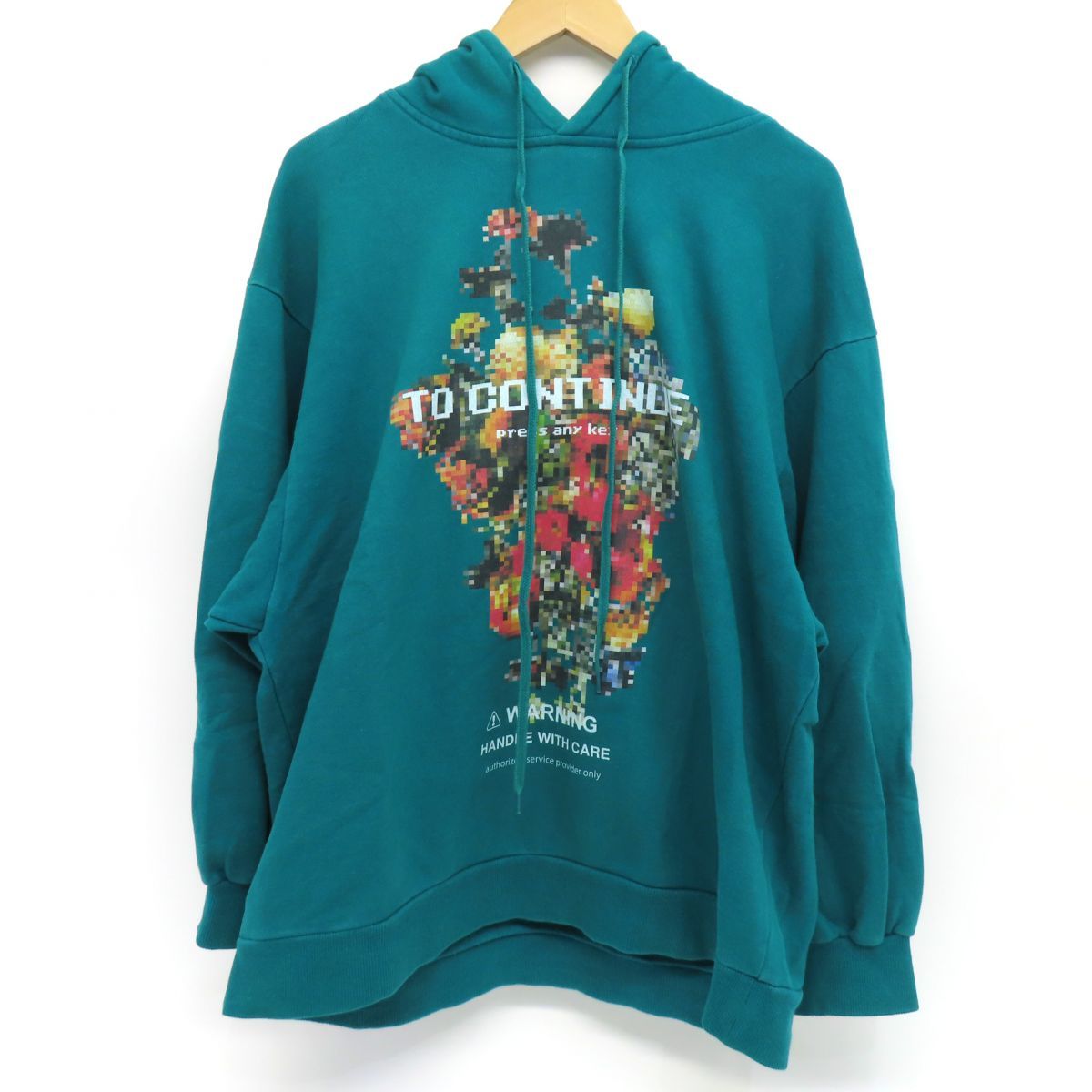 SHAREEF シャリーフ DOT FLOWER BIG HOODIE プルオーバー パーカー