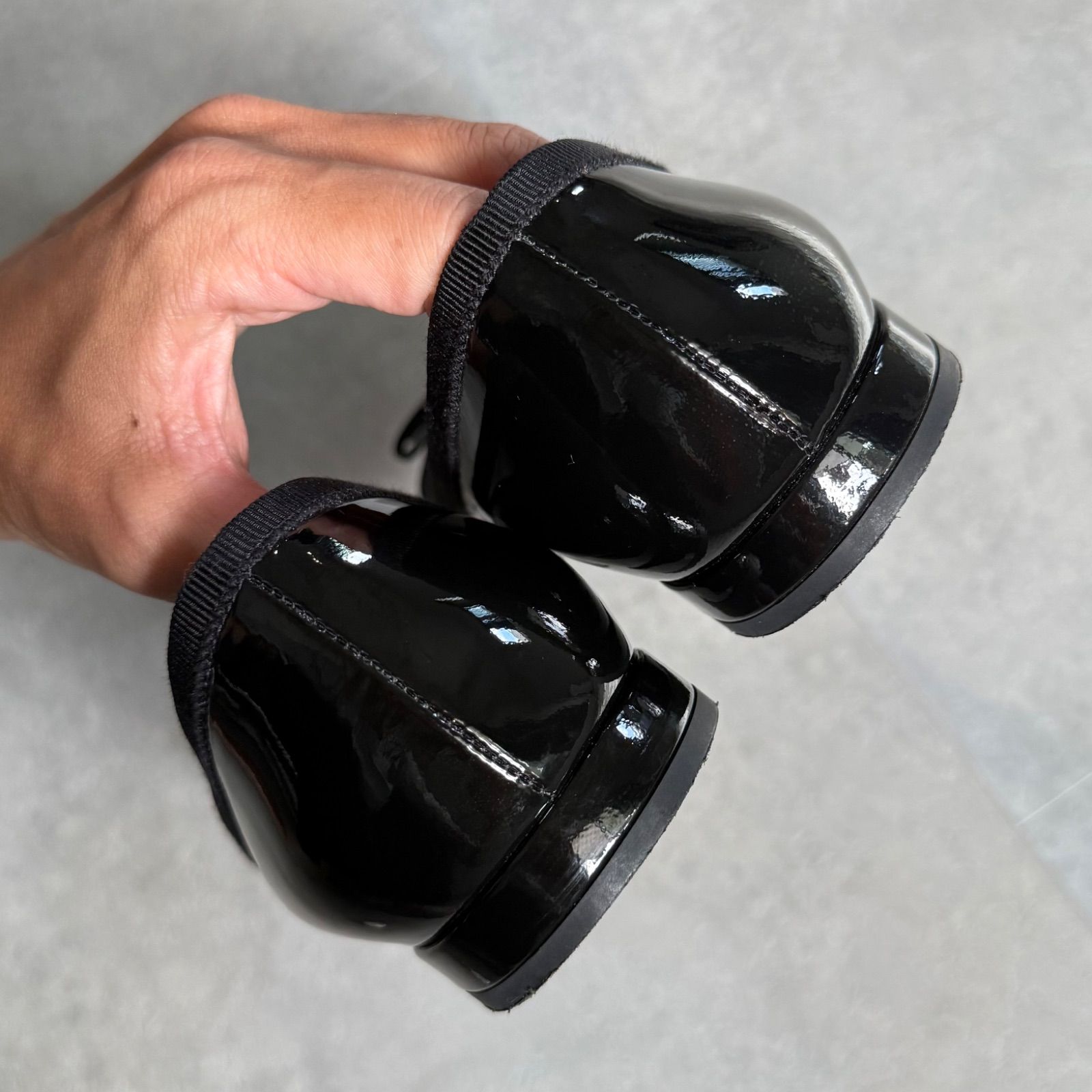 リボン フラットシューズ